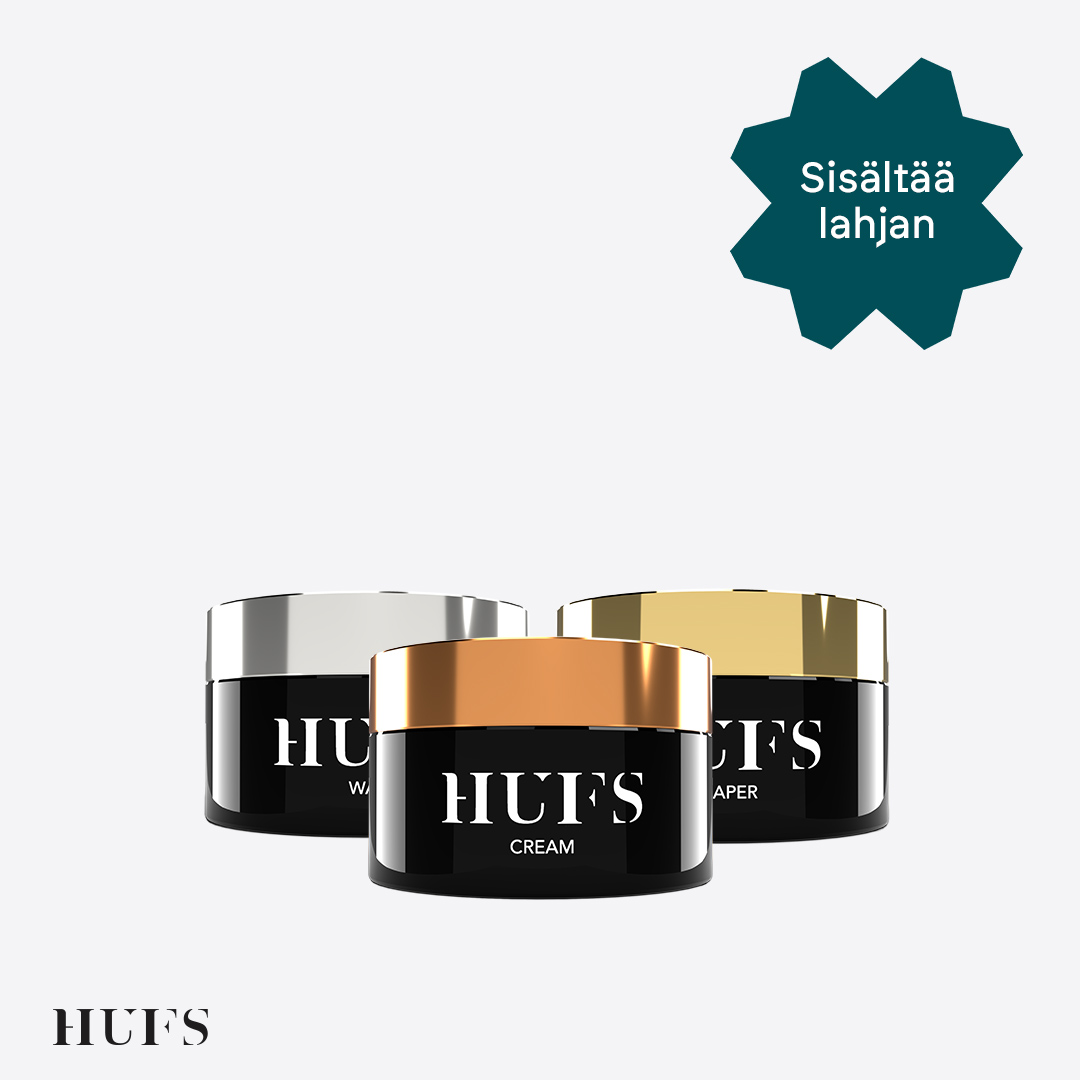 Saat näytepusseja kaupan päälle, kun ostat Hufs-vahaa